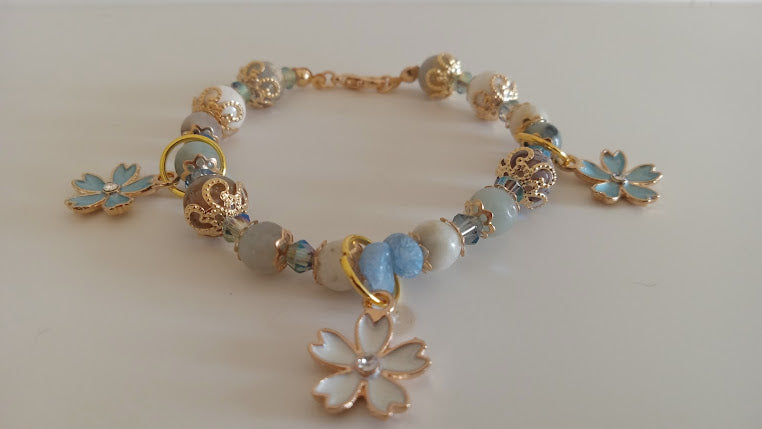 Cherry Blossom Charm Bracelets