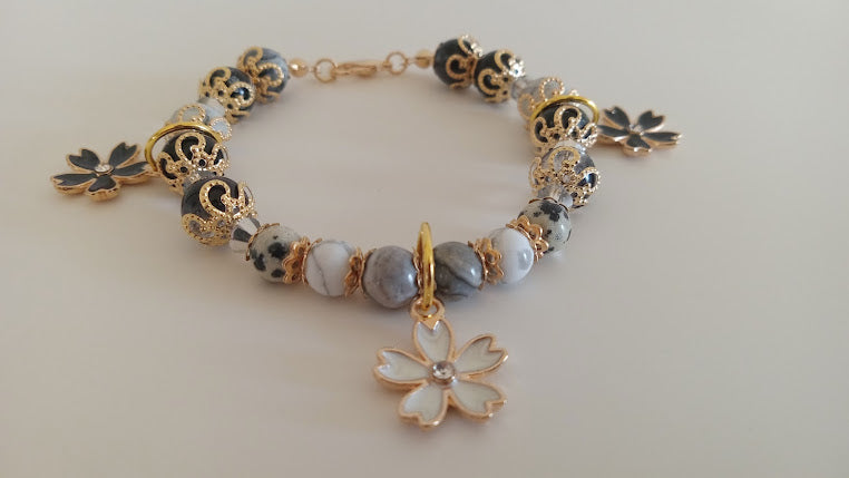 Cherry Blossom Charm Bracelets
