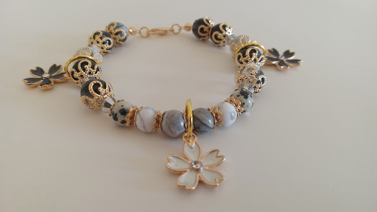 Cherry Blossom Charm Bracelets