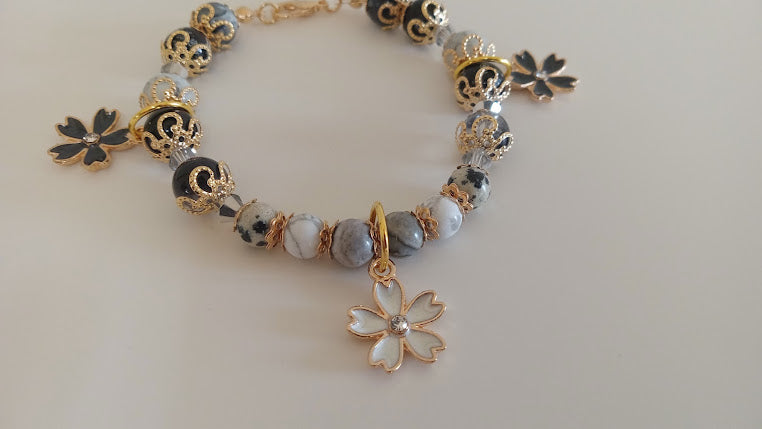 Cherry Blossom Charm Bracelets