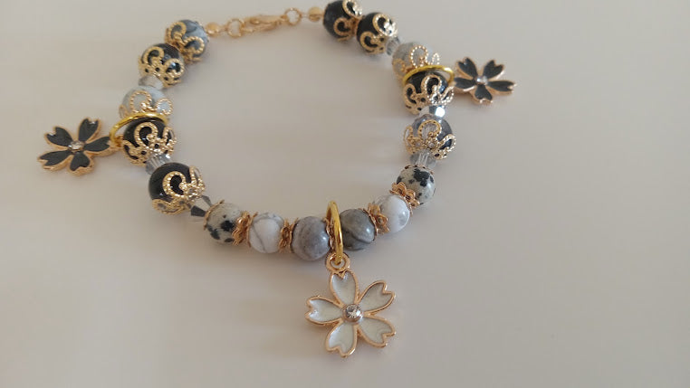 Cherry Blossom Charm Bracelets