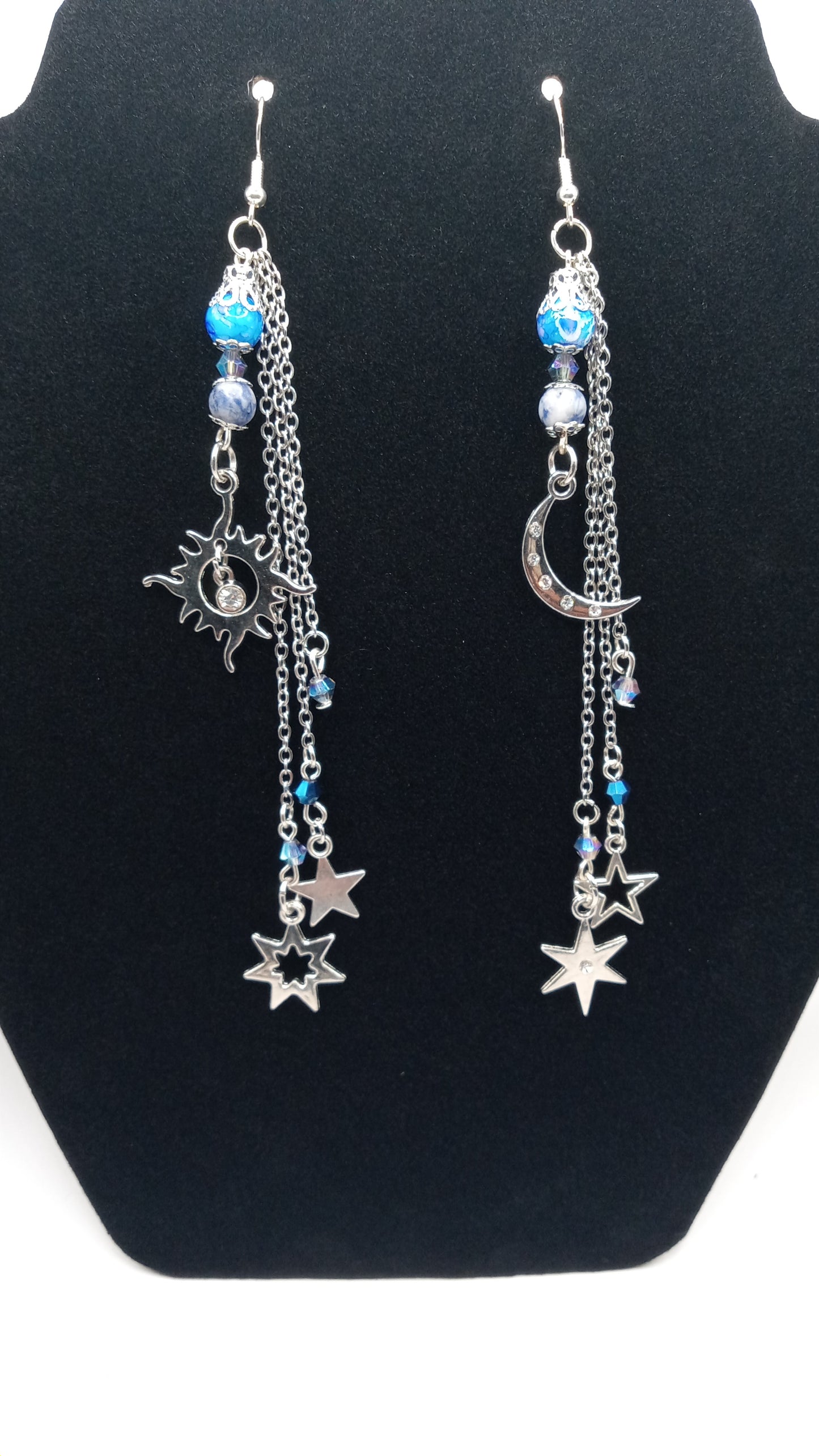 Celestial Goddess Earrings and Bracelet Set