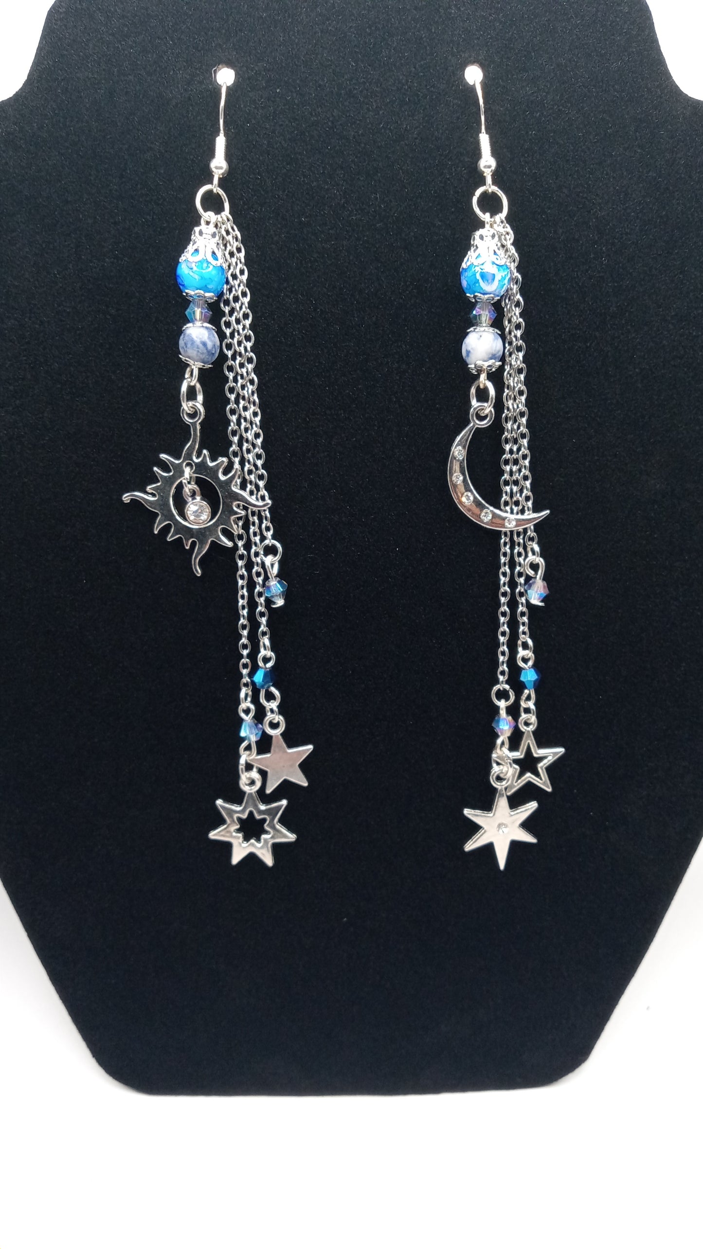 Celestial Goddess Earrings and Bracelet Set