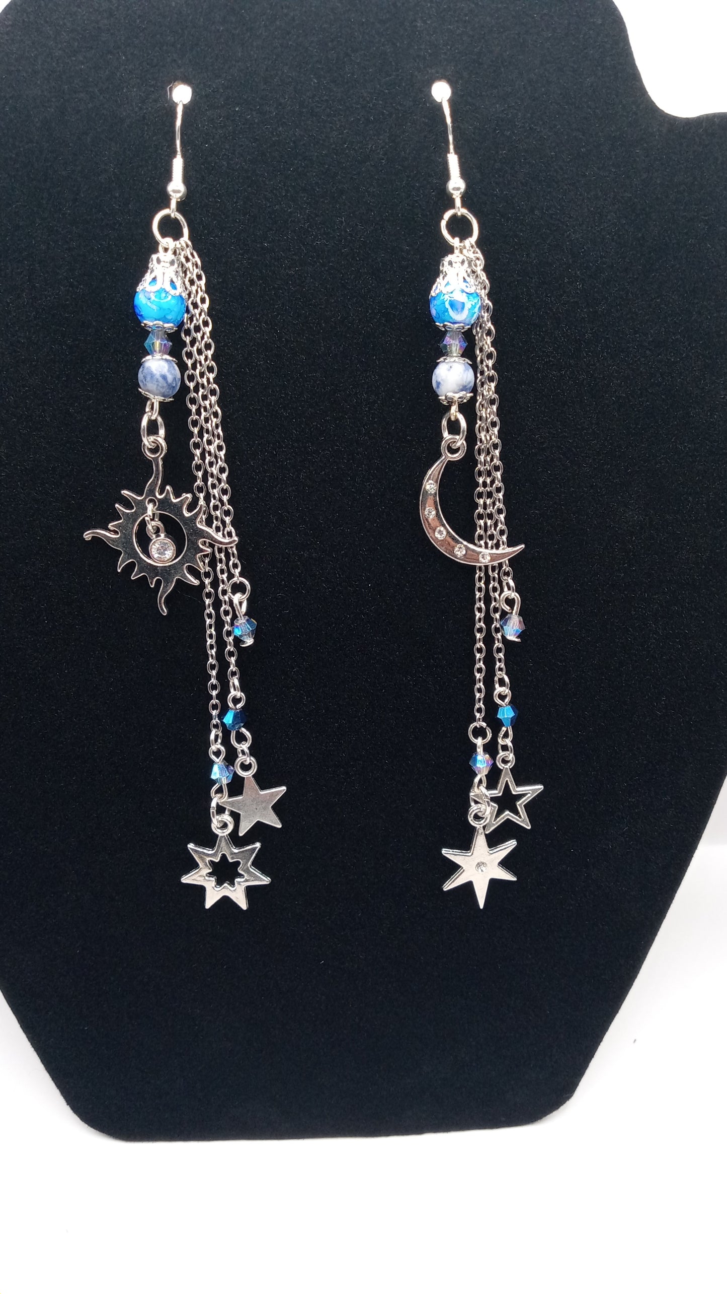 Celestial Goddess Earrings and Bracelet Set
