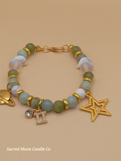 Gemini Zodiac Charm Bracelet