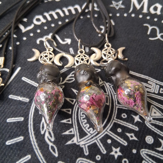 Mini Protection Spell Bottle Necklace