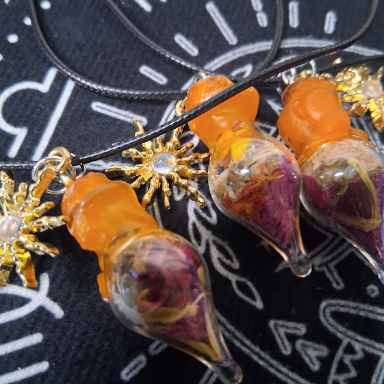 Mini Success Spell Bottle Necklaces