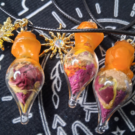 Mini Success Spell Bottle Necklaces