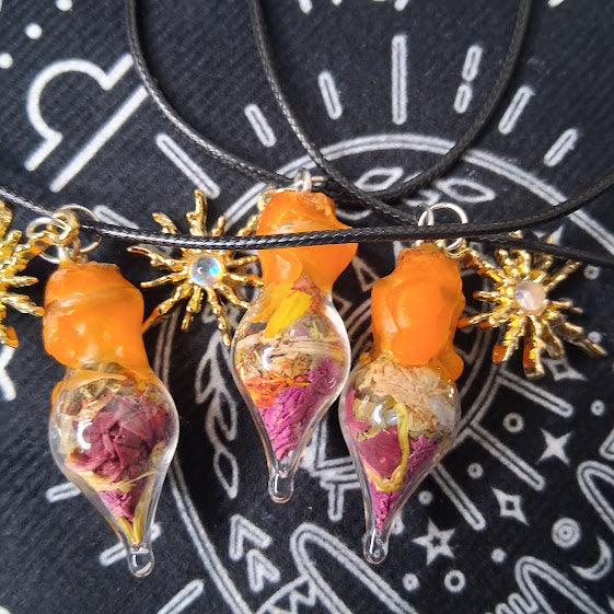 Mini Success Spell Bottle Necklaces