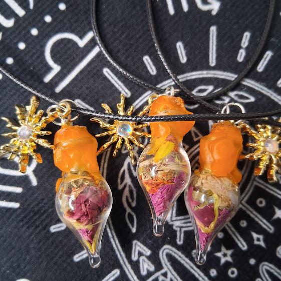 Mini Success Spell Bottle Necklaces