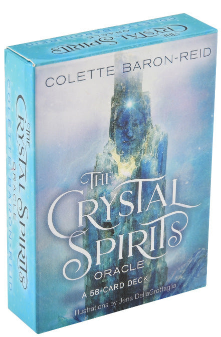 The Crystal Spirits Oracle tarot card deck by Sacred Moon Candle Co for tarot and oracle decks for divination
