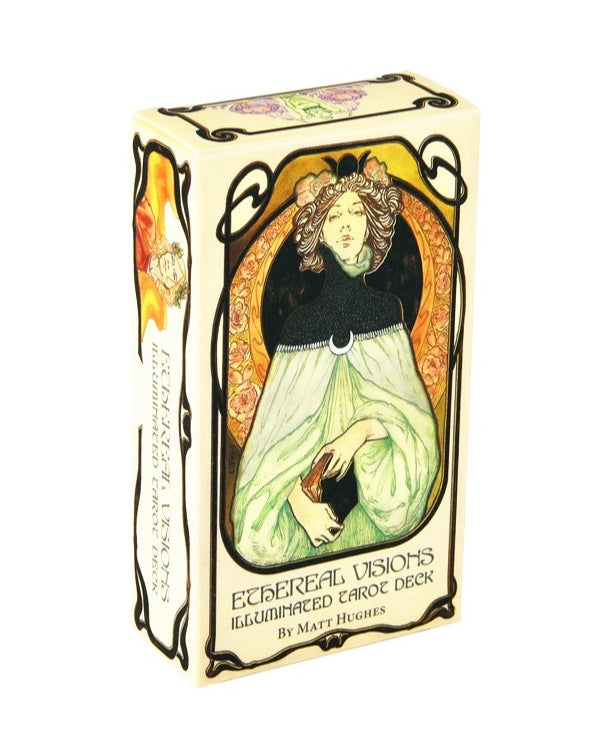 Ethereal Visions Illuminated Tarot Deck by Sacred Moon Candle Co tarot and oracle decks for divination