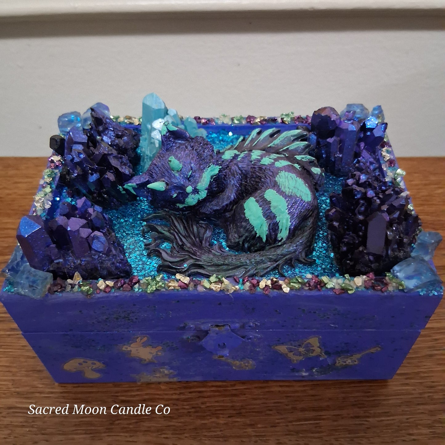 Blue Cat Dragon Apothecary Box