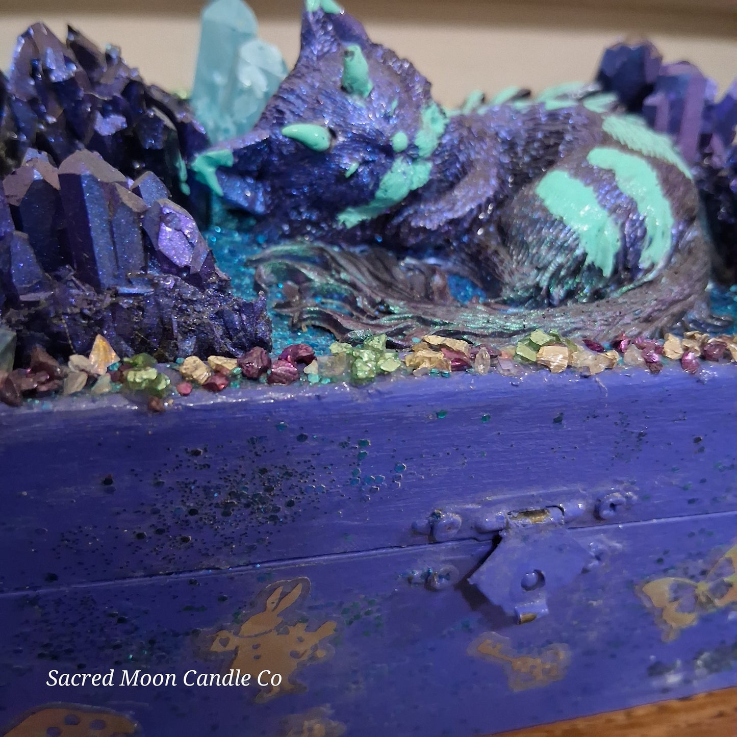 Blue Cat Dragon Apothecary Box