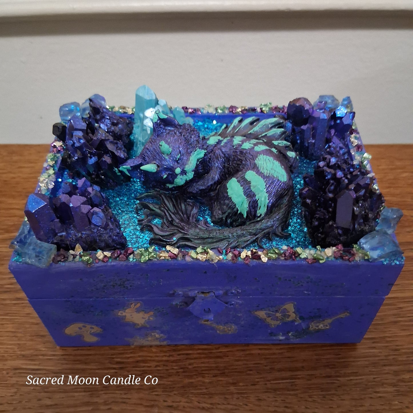 Blue Cat Dragon Apothecary Box