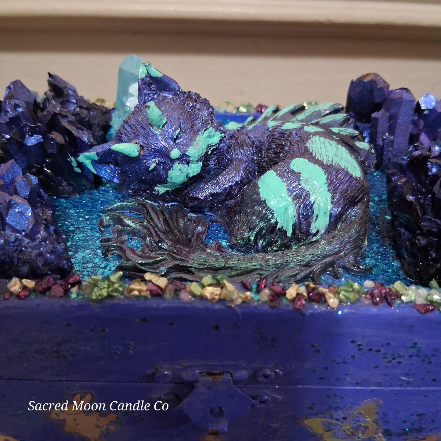 Blue Cat Dragon Apothecary Box