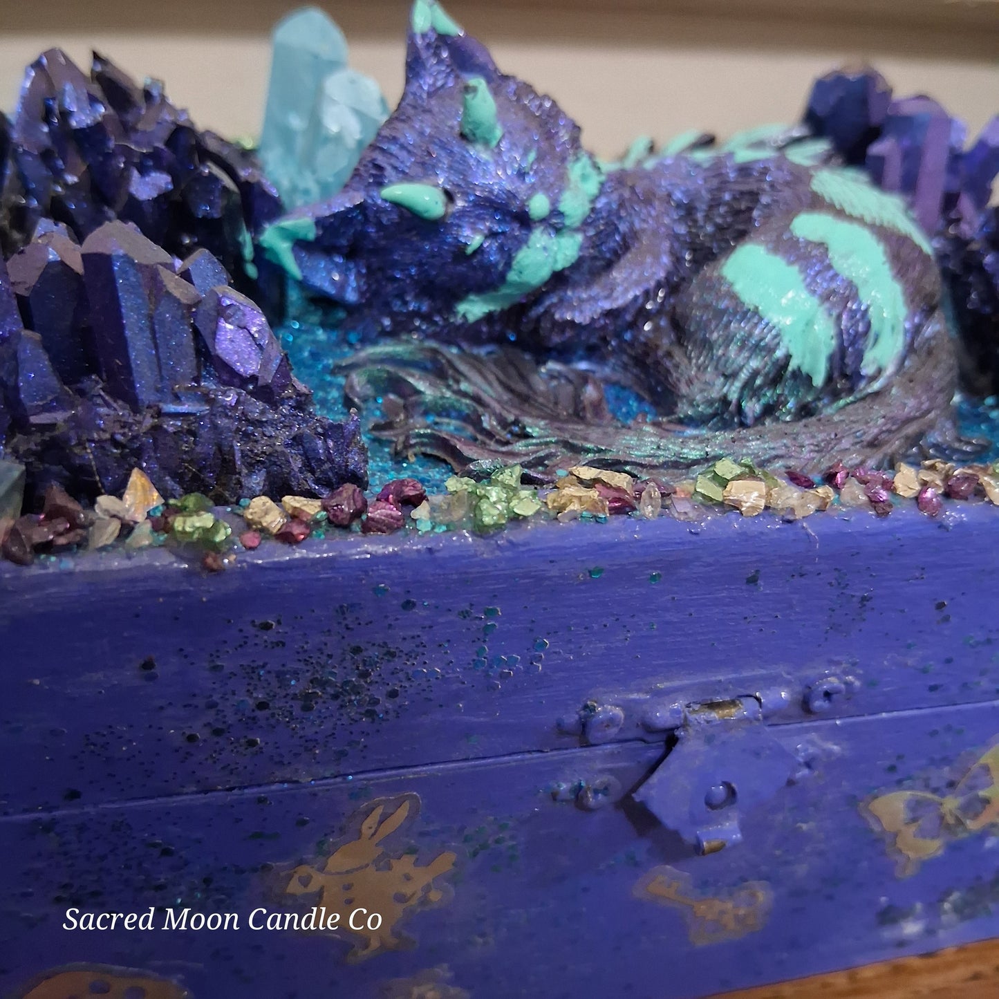 Blue Cat Dragon Apothecary Box