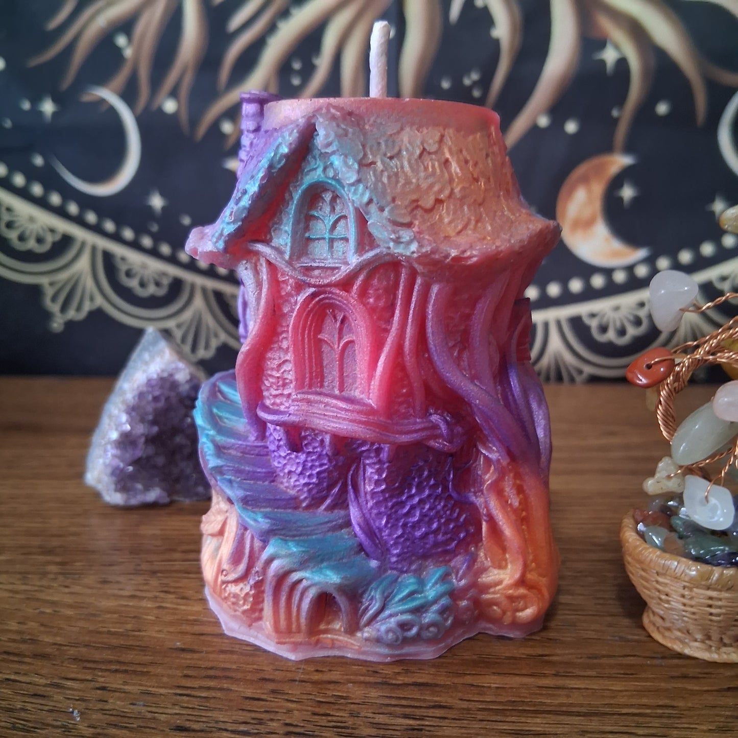 Rainbow Fae's Hidaway Treehouse Candle