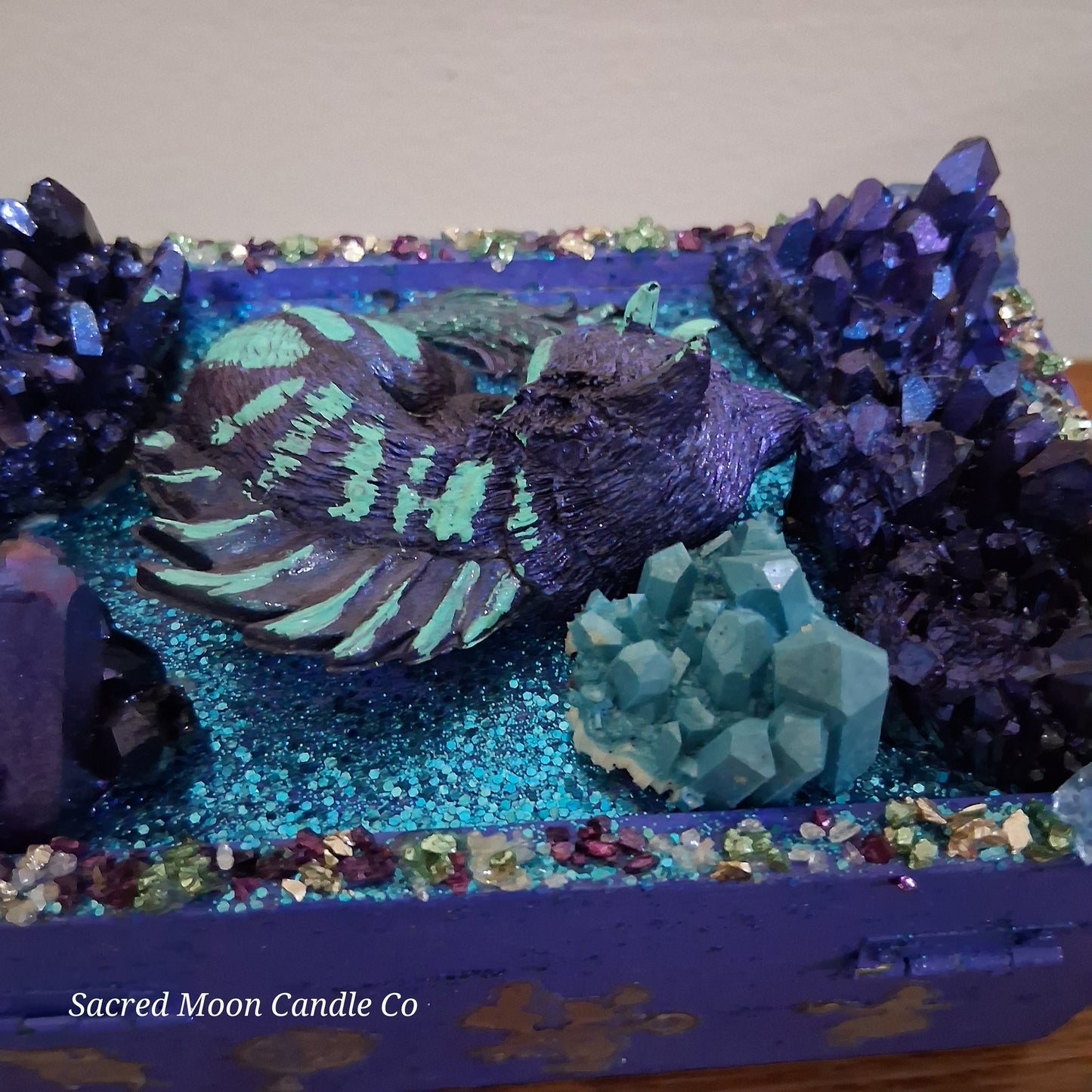 Blue Cat Dragon Apothecary Box