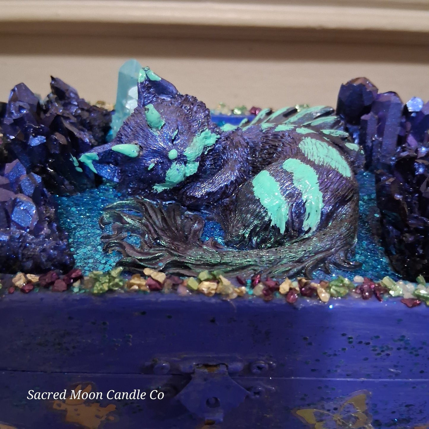 Blue Cat Dragon Apothecary Box