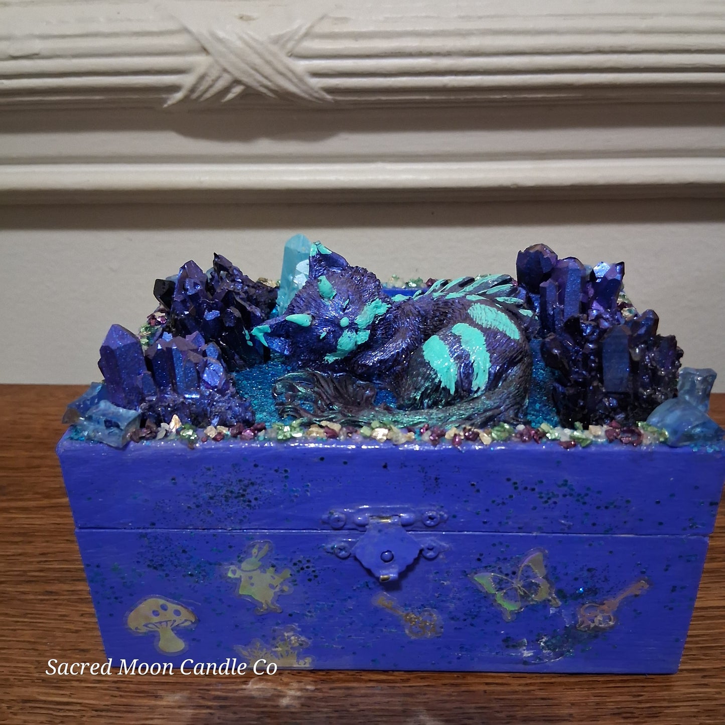 Blue Cat Dragon Apothecary Box