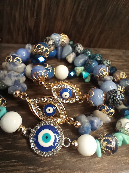 Stackable Evil Eye Bracelets