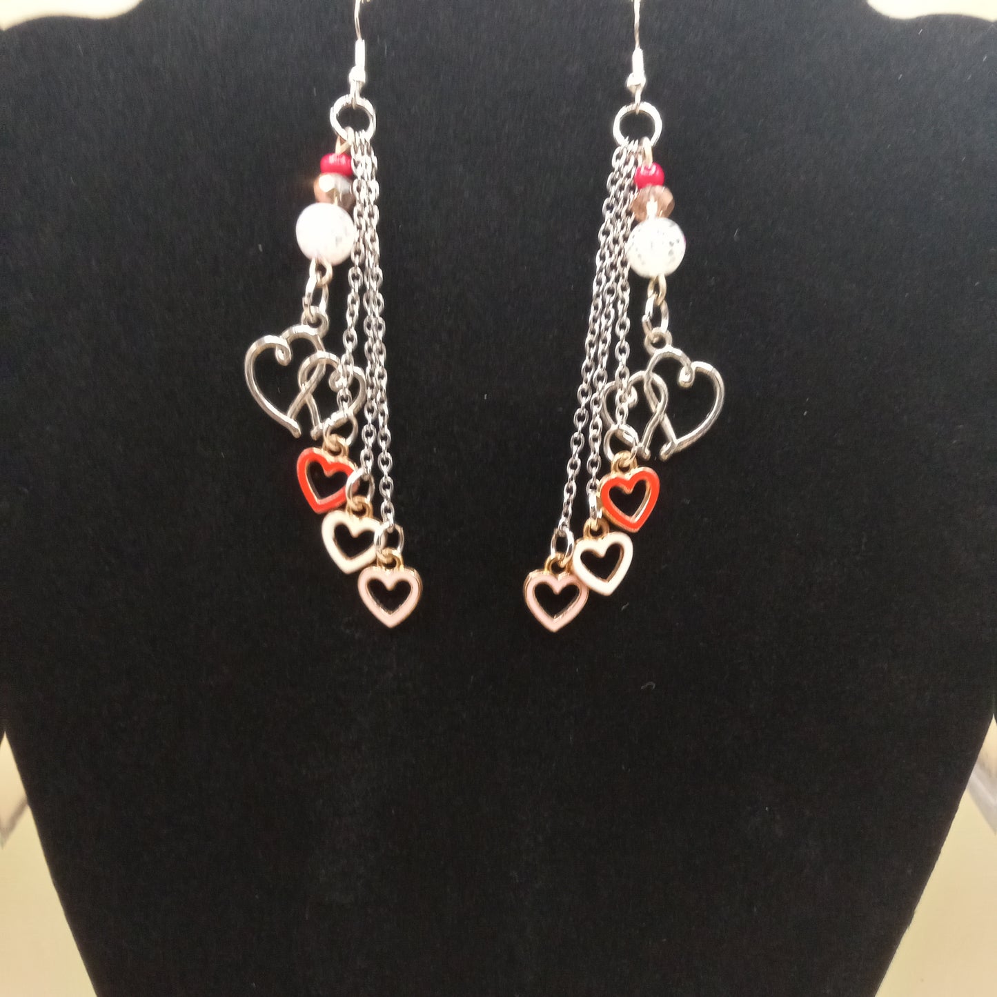 Love is in the Air Chained Dangle Earrings