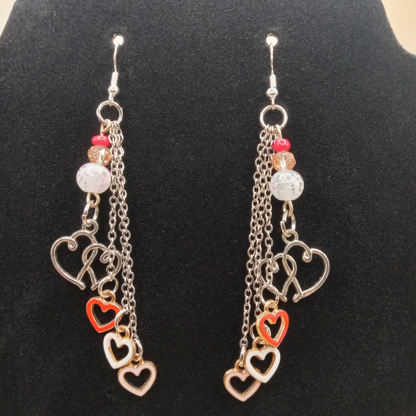 Love is in the Air Chained Dangle Earrings