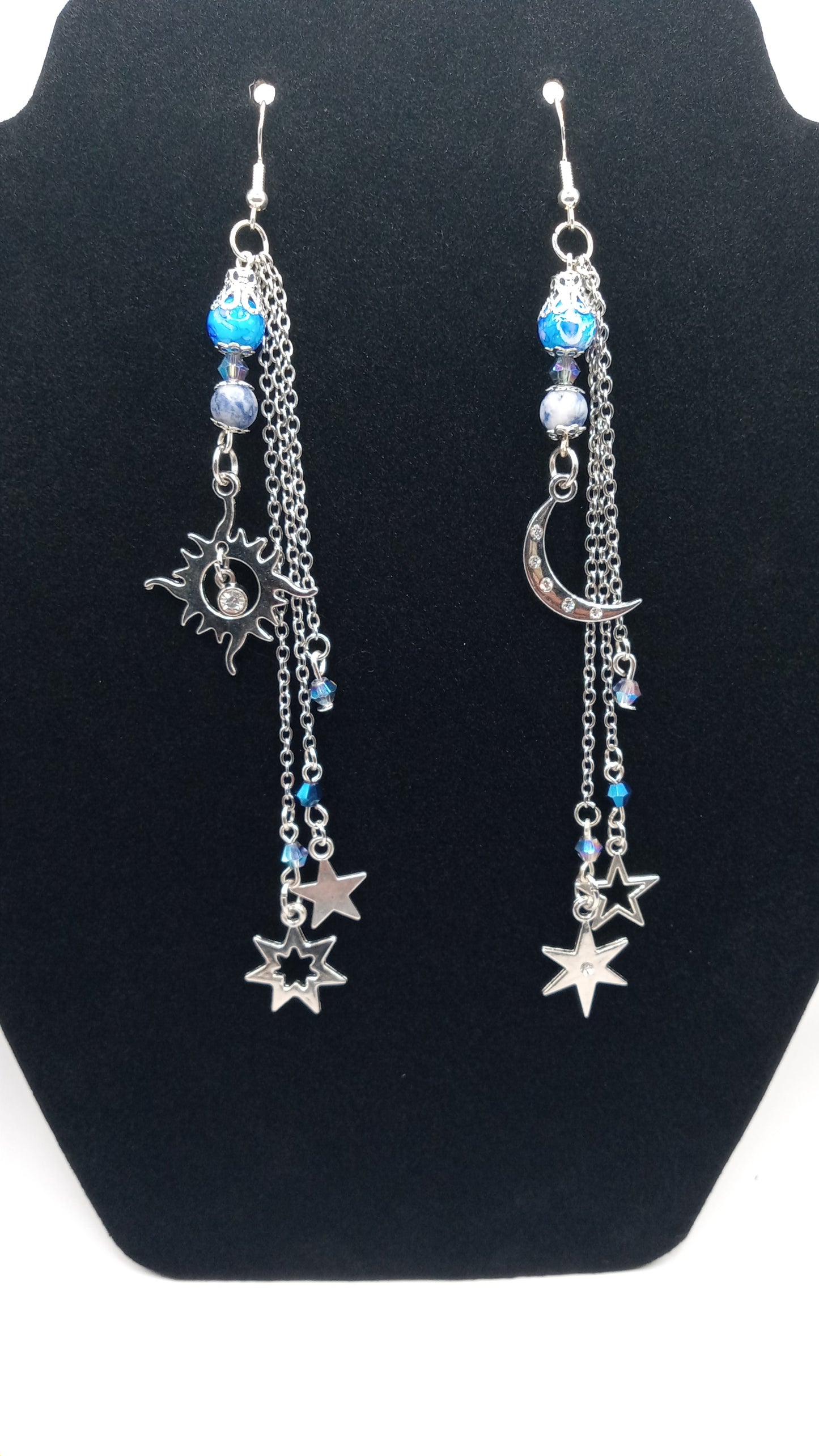 Celestial Goddess Earrings and Bracelet Set