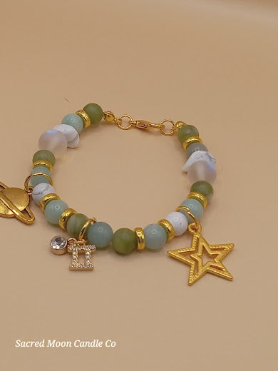 Gemini Zodiac Charm Bracelet