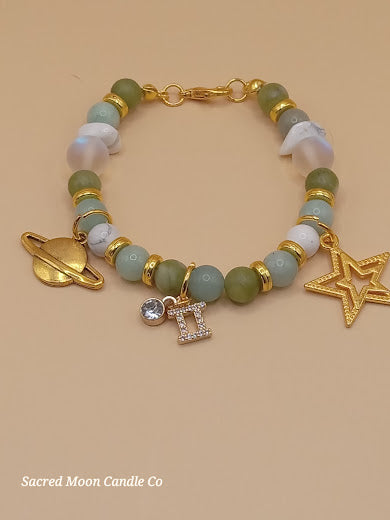 Gemini Zodiac Charm Bracelet
