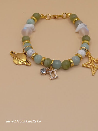 Gemini Zodiac Charm Bracelet