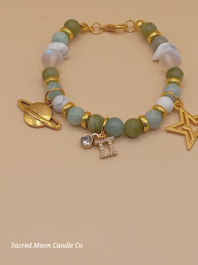 Gemini Zodiac Charm Bracelet