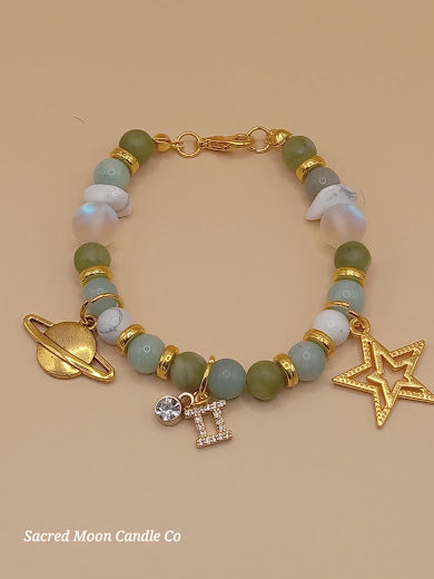 Gemini Zodiac Charm Bracelet