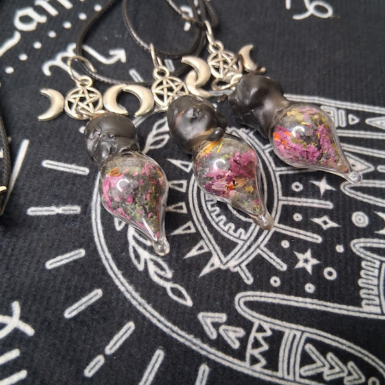 Mini Protection Spell Bottle Necklace
