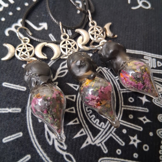 Mini Protection Spell Bottle Necklace