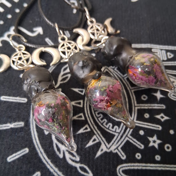 Mini Protection Spell Bottle Necklace