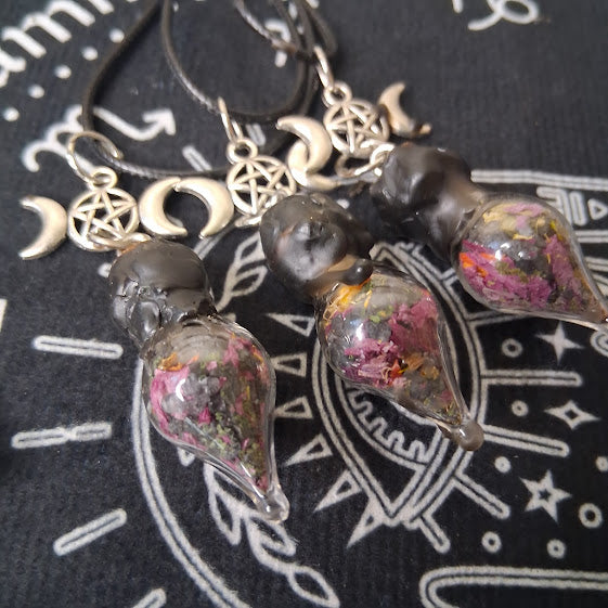 Mini Protection Spell Bottle Necklace