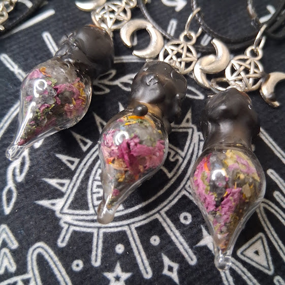 Mini Protection Spell Bottle Necklace