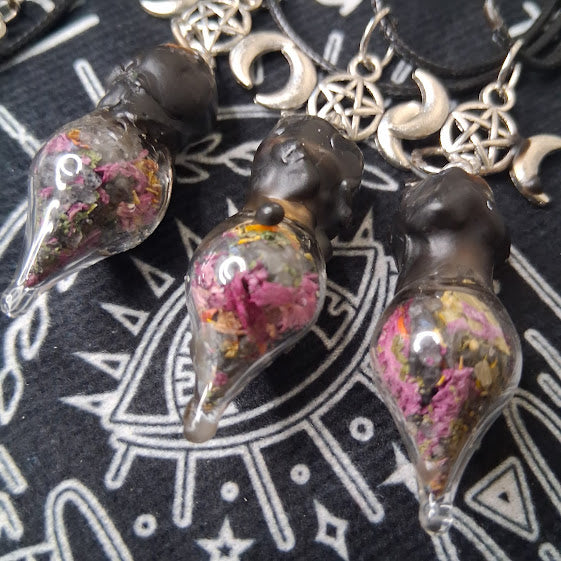 Mini Protection Spell Bottle Necklace