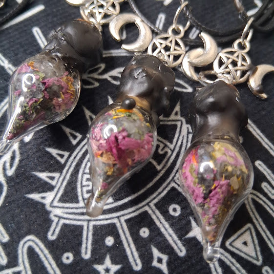 Mini Protection Spell Bottle Necklace