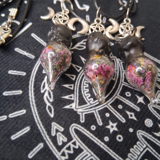 Mini Protection Spell Bottle Necklace