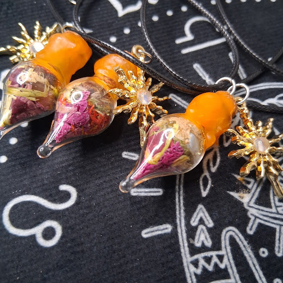 Mini Success Spell Bottle Necklaces