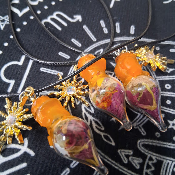 Mini Success Spell Bottle Necklaces