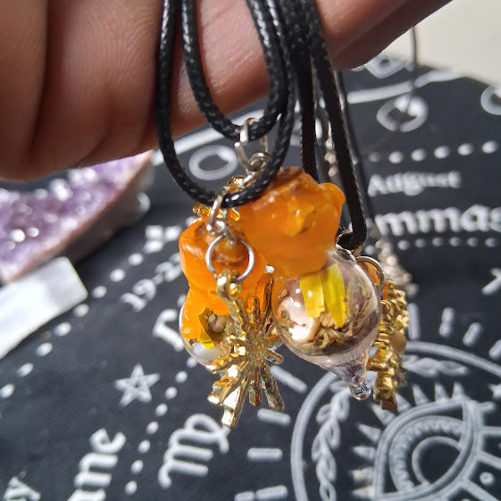 Mini Success Spell Bottle Necklaces