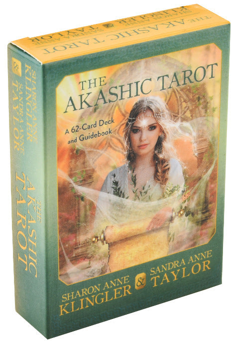 The Akashic Tarot 62-card deck and guidebook by Sacred Moon Candle Co for tarot and oracle decks for divination