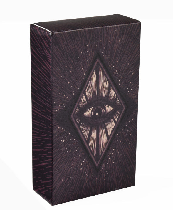 Sacred Moon Candle Co tarot card box featuring an eye design for tarot and oracle decks for divination