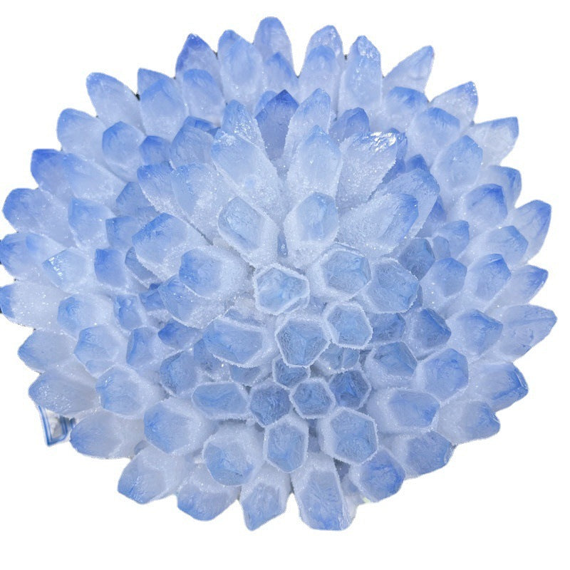Sacred Moon Candle Co altar tool Blue Phantom Crystal Quartz Cluster radial blue quartz points for energy work