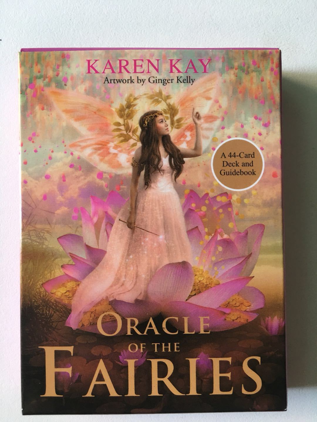 Oracle of the Fairies tarot card deck by Sacred Moon Candle Co modern tarot cards for beginners with 44 cards and guidebook