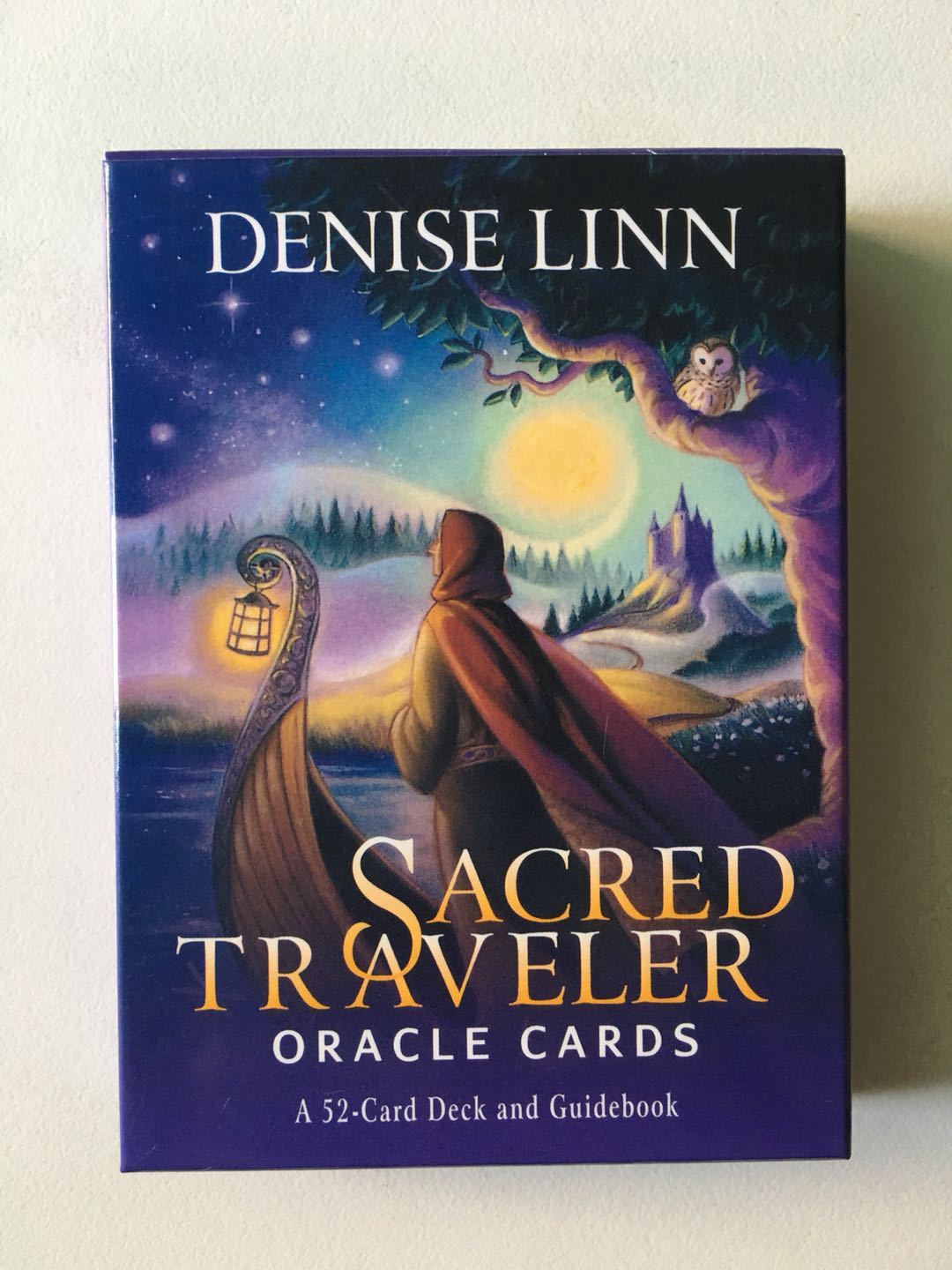 Sacred Traveler Oracle Cards by Denise Linn, modern tarot cards for beginners with 52-card deck and guidebook